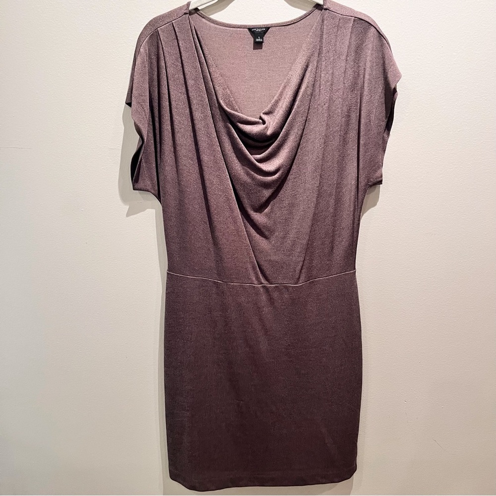 EUC Ann Taylor Draped front dress, Size L